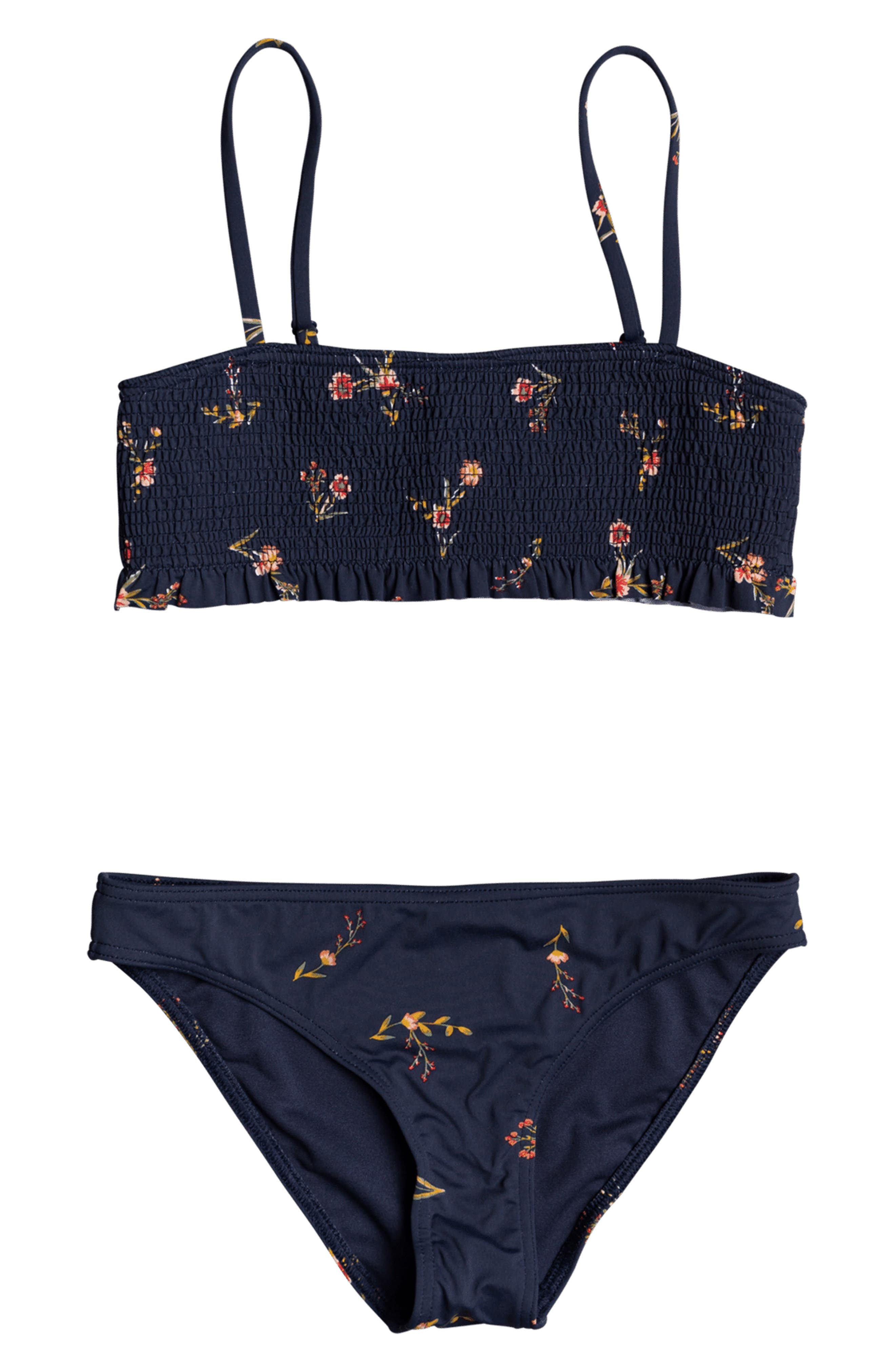 Roxy Girls Made Bandeau Swimsuit Set